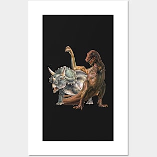 Vintage Dinosaurs Posters and Art